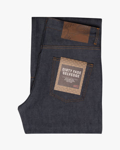 Naked & Famous Denim Strong Guy Relaxed Straight Mens Jeans - Dirty Fade Selvedge