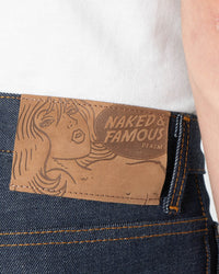 Naked & Famous Denim Strong Guy Relaxed Straight Mens Jeans - Dirty Fade Selvedge | Naked & Famous Denim Jeans | JEANSTORE