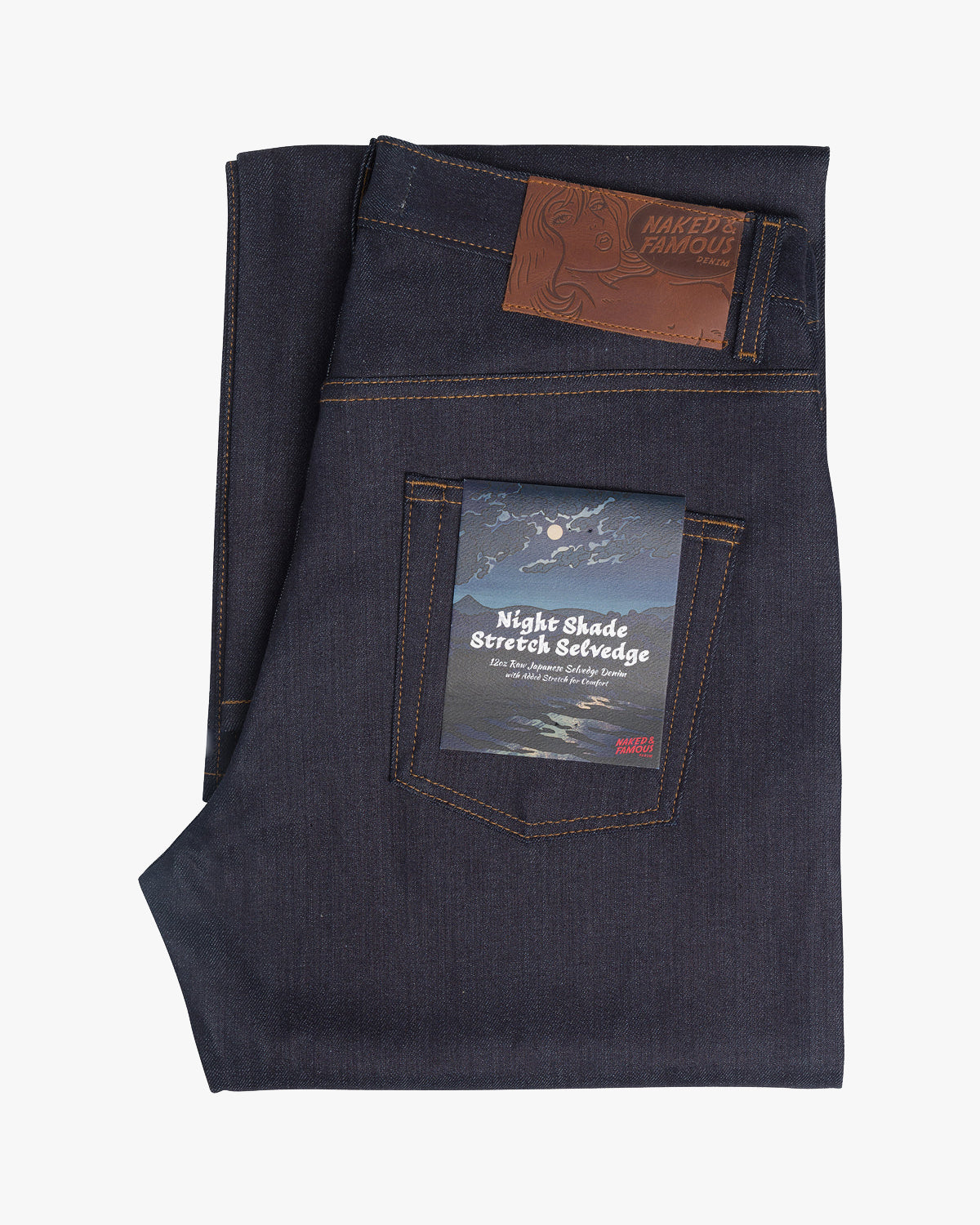 Naked & Famous Denim Strong Guy Relaxed Straight Mens Jeans - Nightshade Stretch Selvedge | Naked & Famous Denim Jeans | JEANSTORE