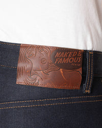 Naked & Famous Denim Strong Guy Relaxed Straight Mens Jeans - Nightshade Stretch Selvedge | Naked & Famous Denim Jeans | JEANSTORE