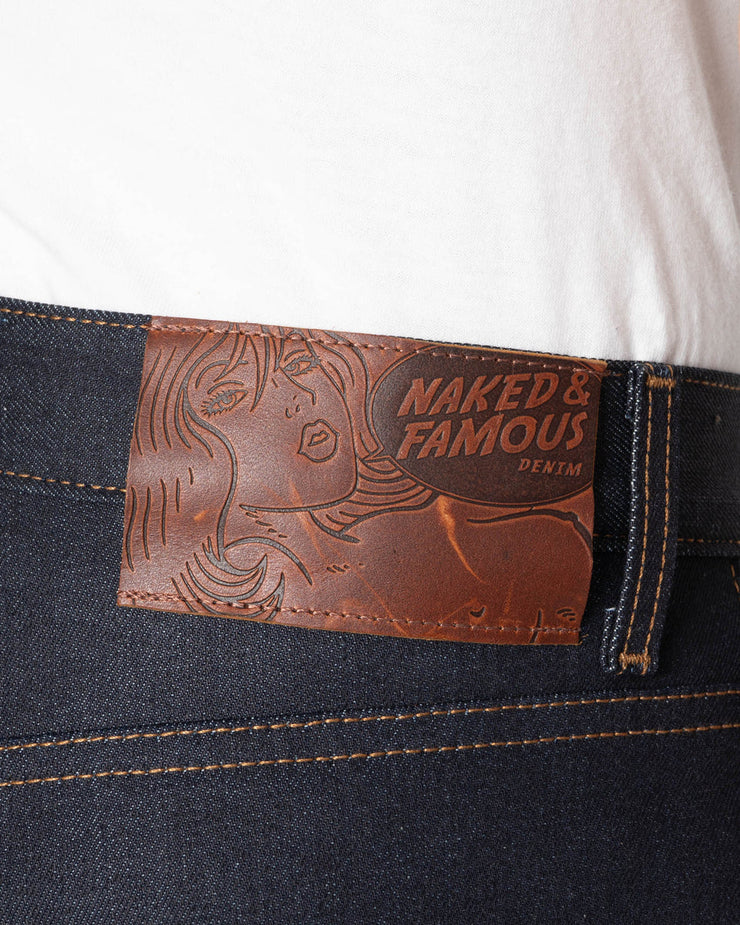 Naked & Famous Denim Strong Guy Relaxed Straight Mens Jeans - Nightshade Stretch Selvedge | Naked & Famous Denim Jeans | JEANSTORE