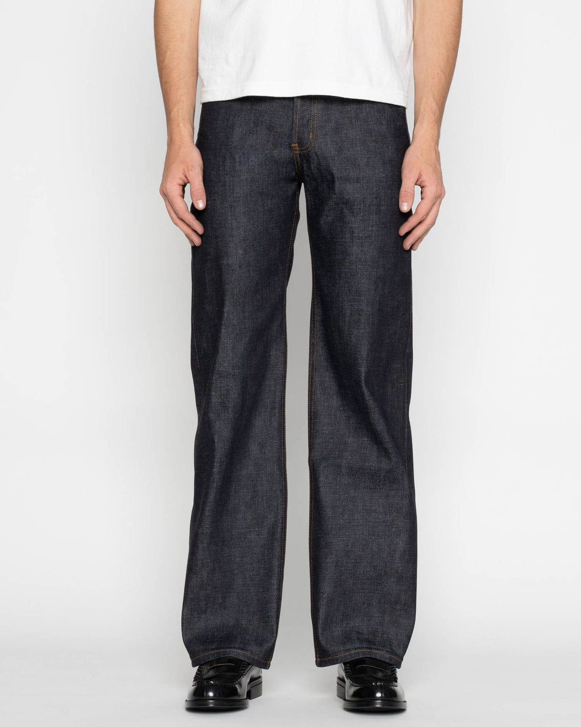 Naked & Famous Denim Strong Guy Relaxed Straight Mens Jeans - Tenfold Selvedge | Naked & Famous Denim Jeans | JEANSTORE