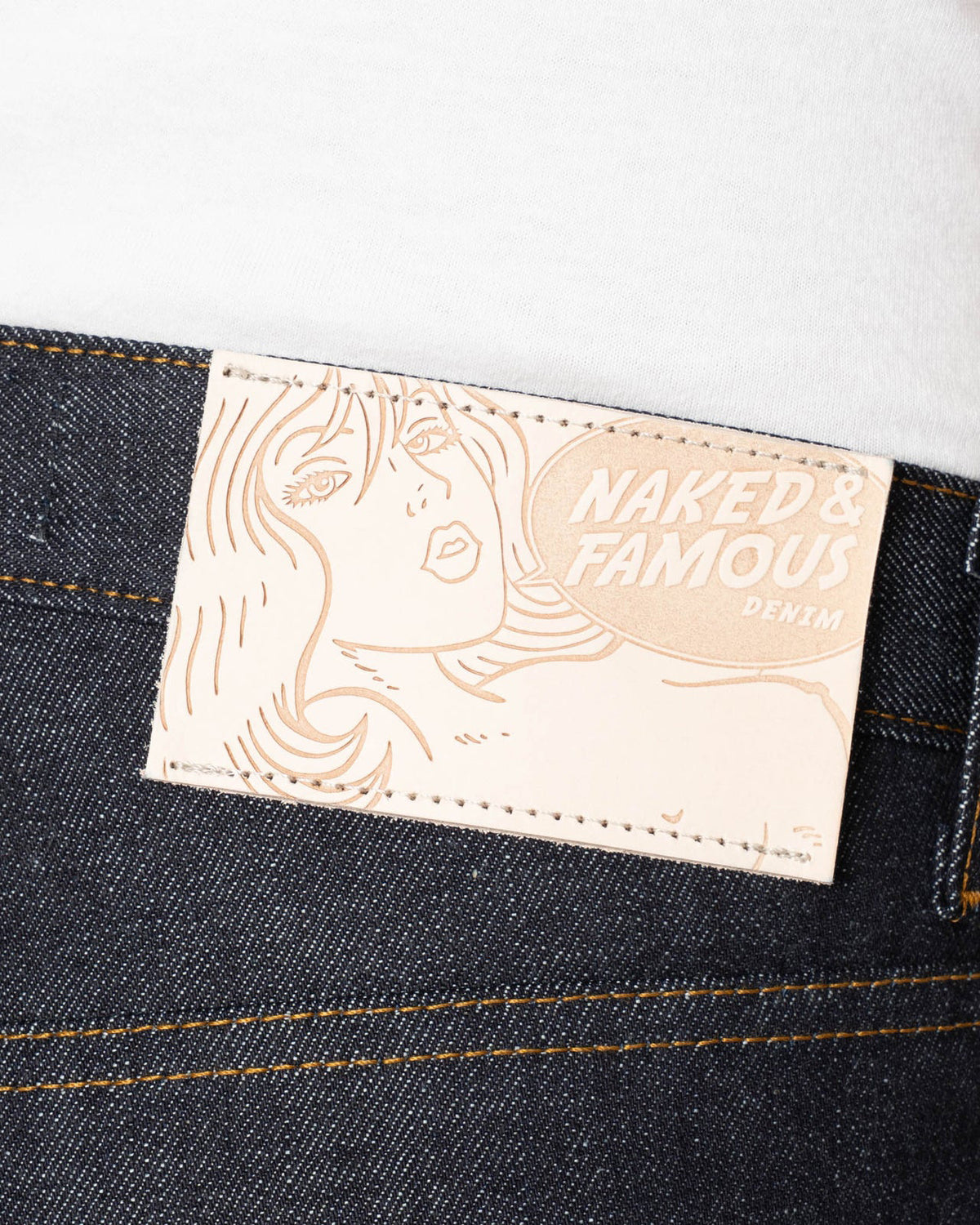 Naked & Famous Denim Strong Guy Relaxed Straight Mens Jeans - Tenfold Selvedge | Naked & Famous Denim Jeans | JEANSTORE
