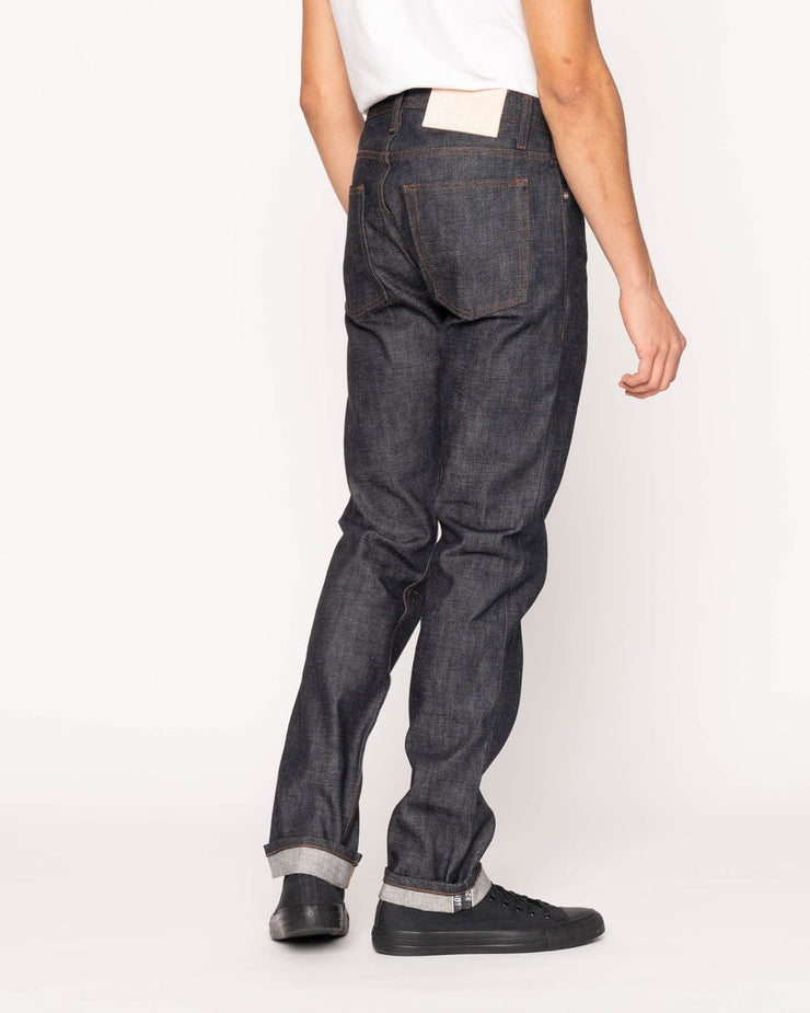 Naked & Famous Denim Weird Guy Regular Tapered Mens Jeans - Love & Peace Selvedge