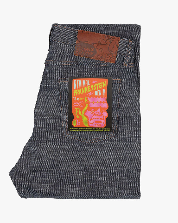 Naked & Famous Denim True Guy Regular Straight Mens Jeans - Revival Frankenstein Denim