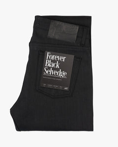 Naked & Famous Denim Weird Guy Regular Tapered Mens Jeans - Forever Black Selvedge