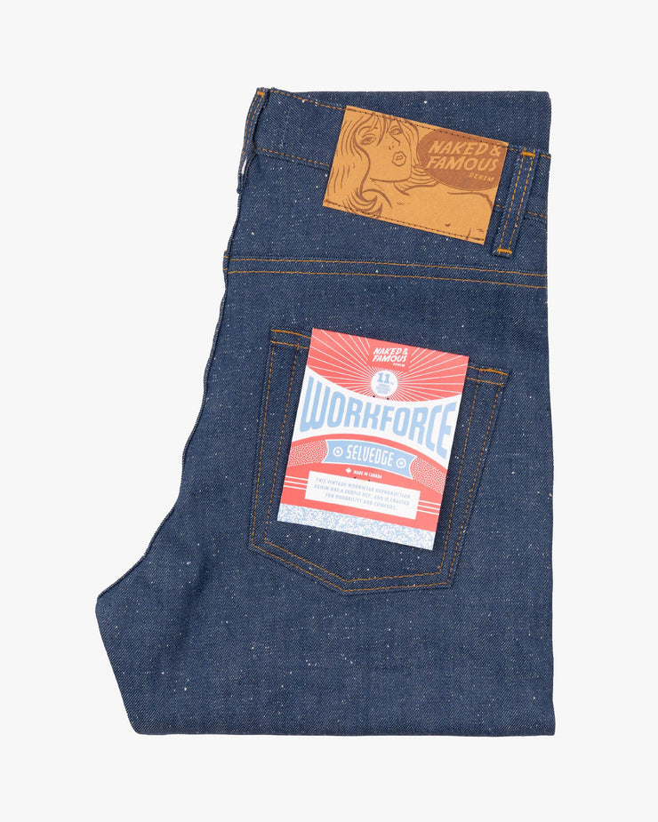 Naked & Famous Denim Easy Guy Relaxed Tapered Mens Jeans - Workforce Selvedge | Naked & Famous Denim Jeans | JEANSTORE