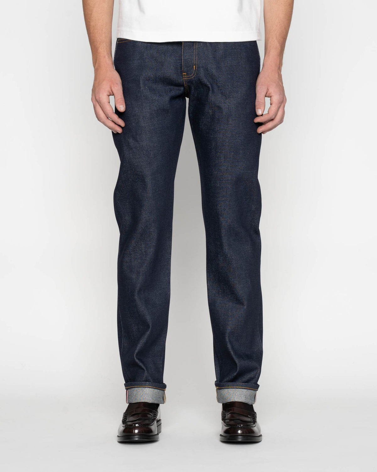 Naked & Famous Denim Weird Guy Regular Tapered Mens Jeans - Elephant 14 / Dirty Elephant