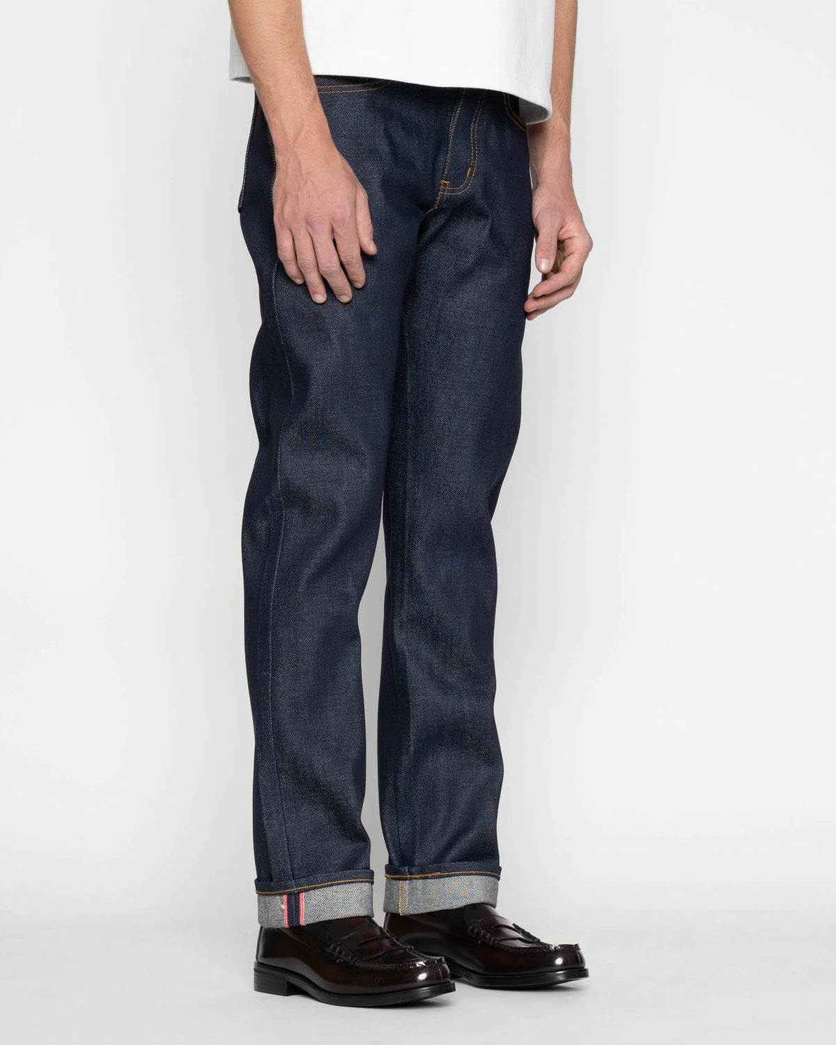 Naked & Famous Denim Weird Guy Regular Tapered Mens Jeans - Elephant 14 / Dirty Elephant
