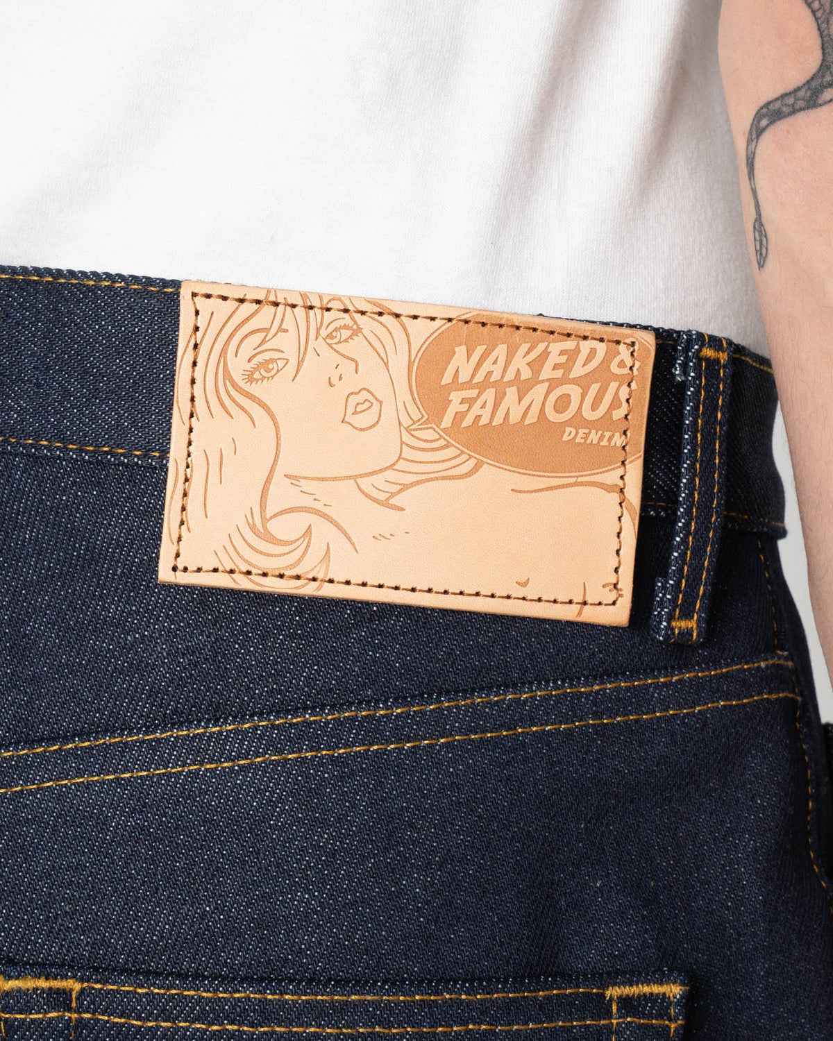 Naked & Famous Denim Easy Guy Relaxed Tapered Mens Jeans - Elephant 14 / Dirty Elephant | Naked & Famous Denim Jeans | JEANSTORE