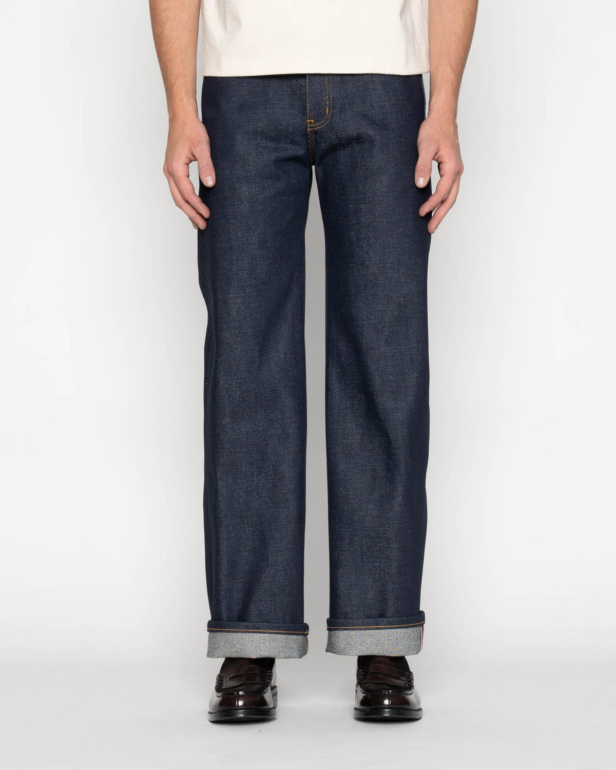 Naked & Famous Denim Strong Guy Relaxed Straight Mens Jeans - Elephant 14 / Dirty Elephant | Naked & Famous Denim Jeans | JEANSTORE