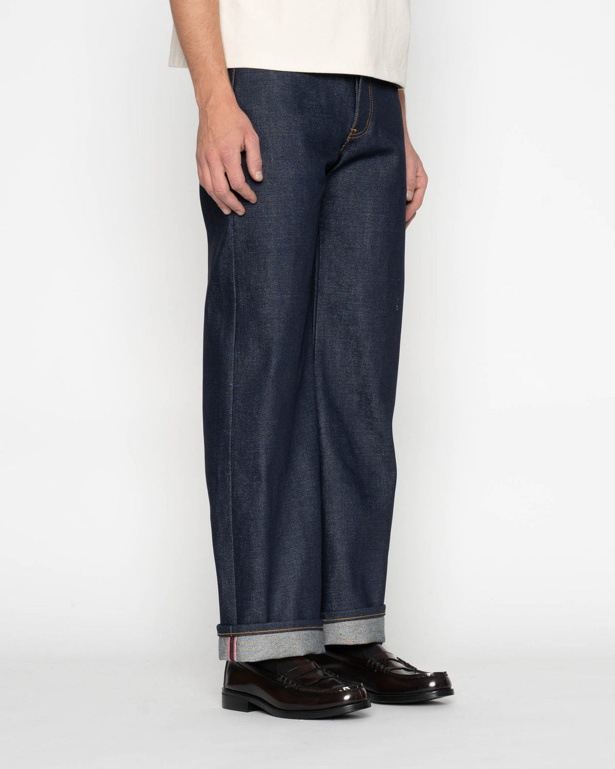 Naked & Famous Denim Strong Guy Relaxed Straight Mens Jeans - Elephant 14 / Dirty Elephant | Naked & Famous Denim Jeans | JEANSTORE
