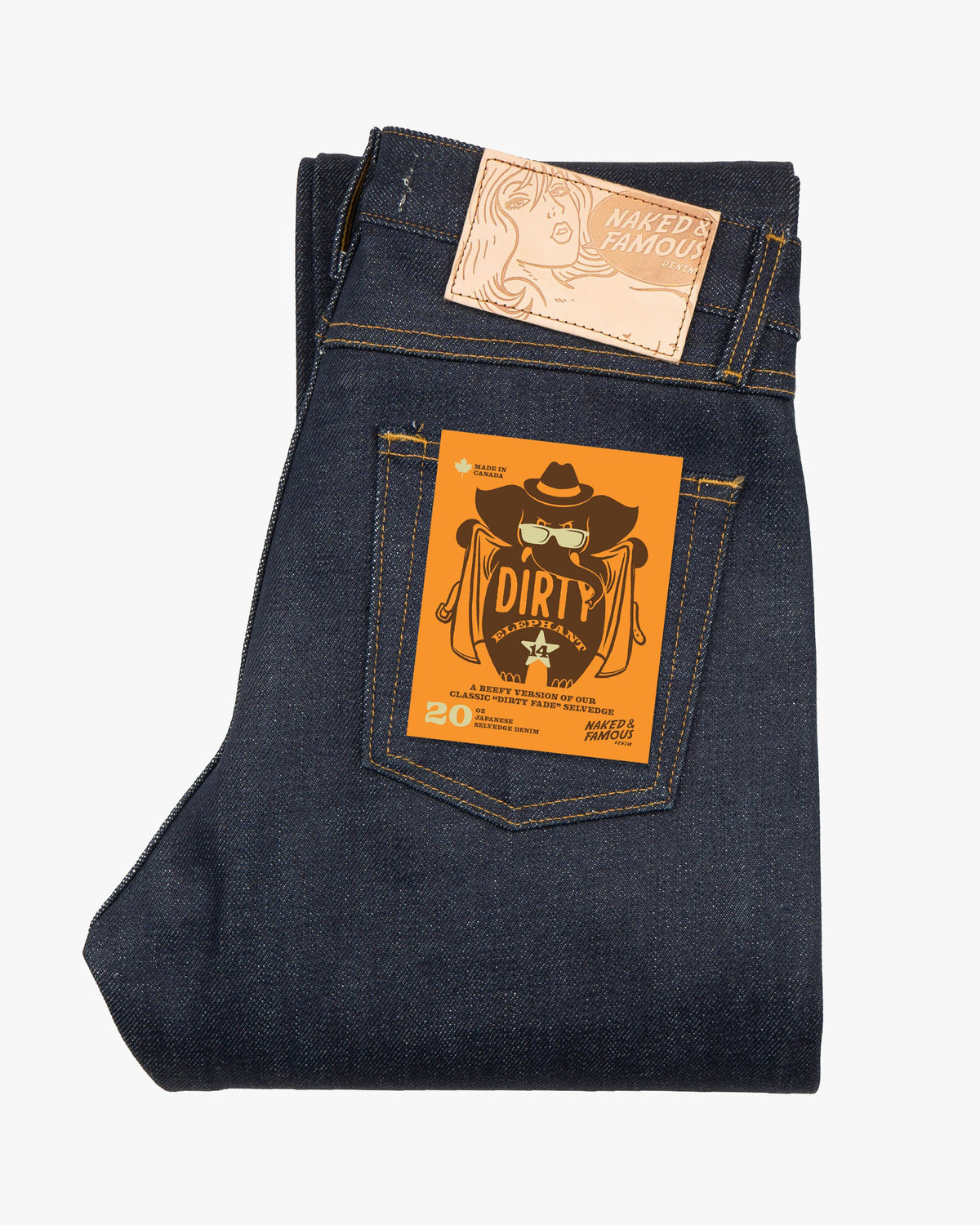 Naked & Famous Denim True Guy Regular Straight Mens Jeans - Elephant 14 / Dirty Elephant | Naked & Famous Denim Jeans | JEANSTORE