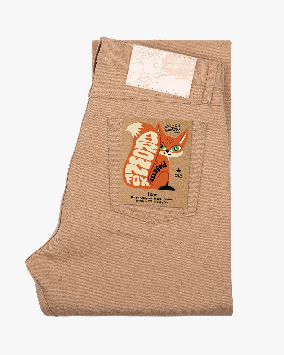 Naked & Famous Denim True Guy Regular Straight Mens Jeans - Brown Fox Selvedge | Naked & Famous Denim Jeans | JEANSTORE