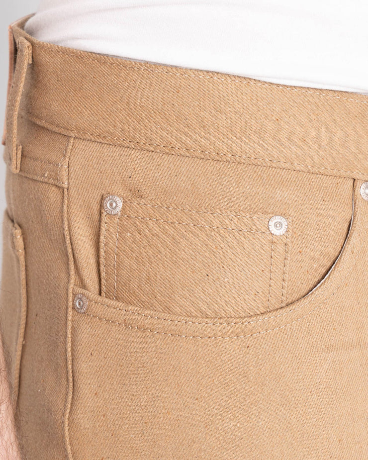 Naked & Famous Denim True Guy Regular Straight Mens Jeans - Brown Fox Selvedge