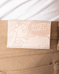 Naked & Famous Denim True Guy Regular Straight Mens Jeans - Brown Fox Selvedge | Naked & Famous Denim Jeans | JEANSTORE