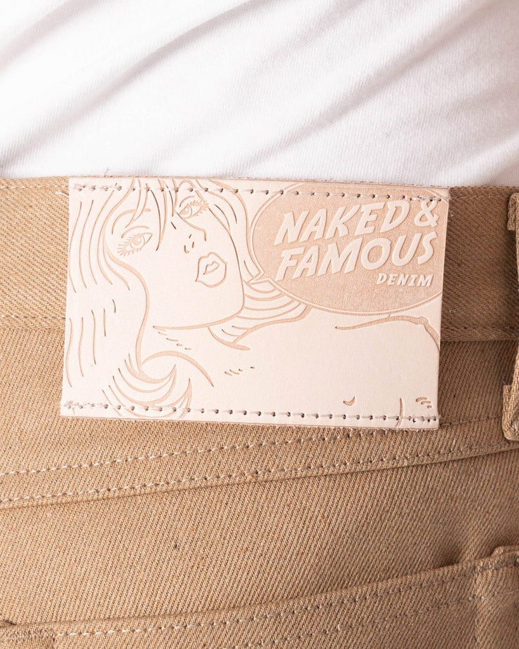 Naked & Famous Denim True Guy Regular Straight Mens Jeans - Brown Fox Selvedge