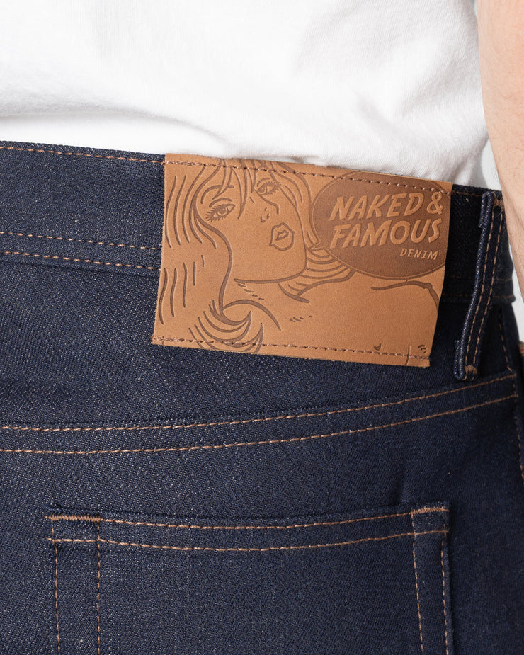 Naked & Famous Denim Weird Guy Regular Tapered Mens Jeans - Coffee Dye Selvedge