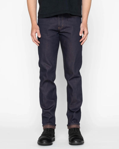 Naked & Famous Denim Weird Guy Regular Tapered Mens Jeans - Chocolate Milk Selvedge