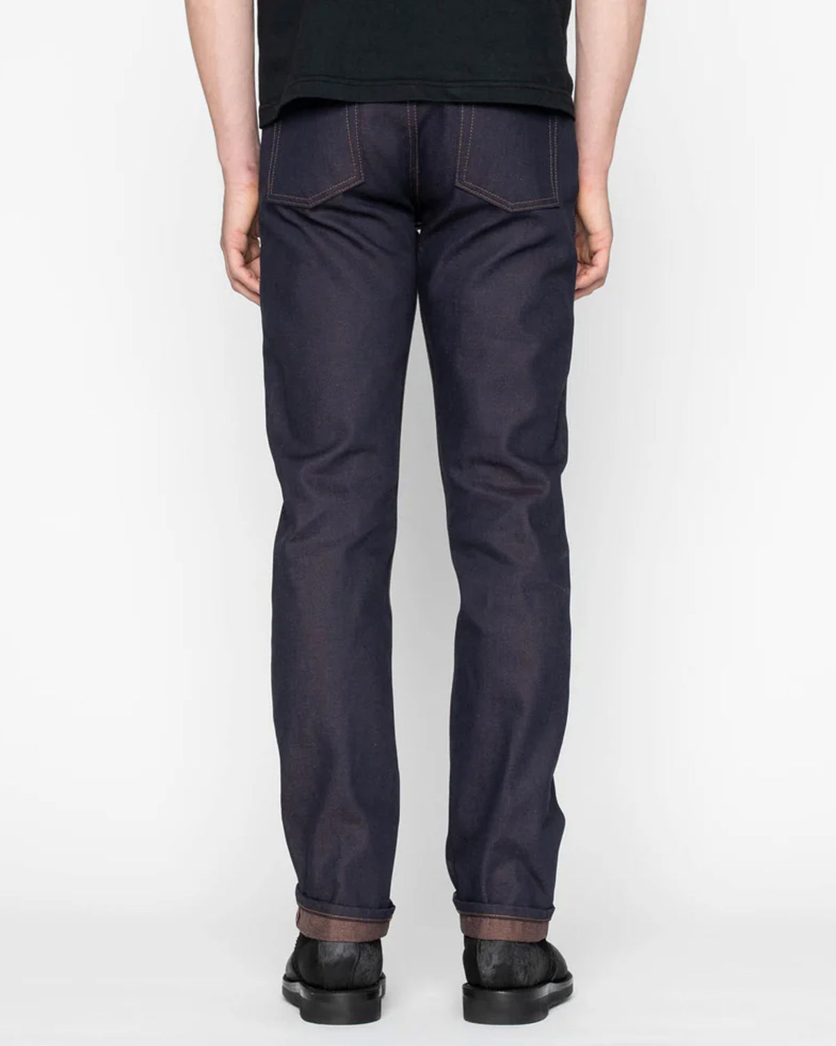 Naked & Famous Denim Weird Guy Regular Tapered Mens Jeans - Chocolate Milk Selvedge
