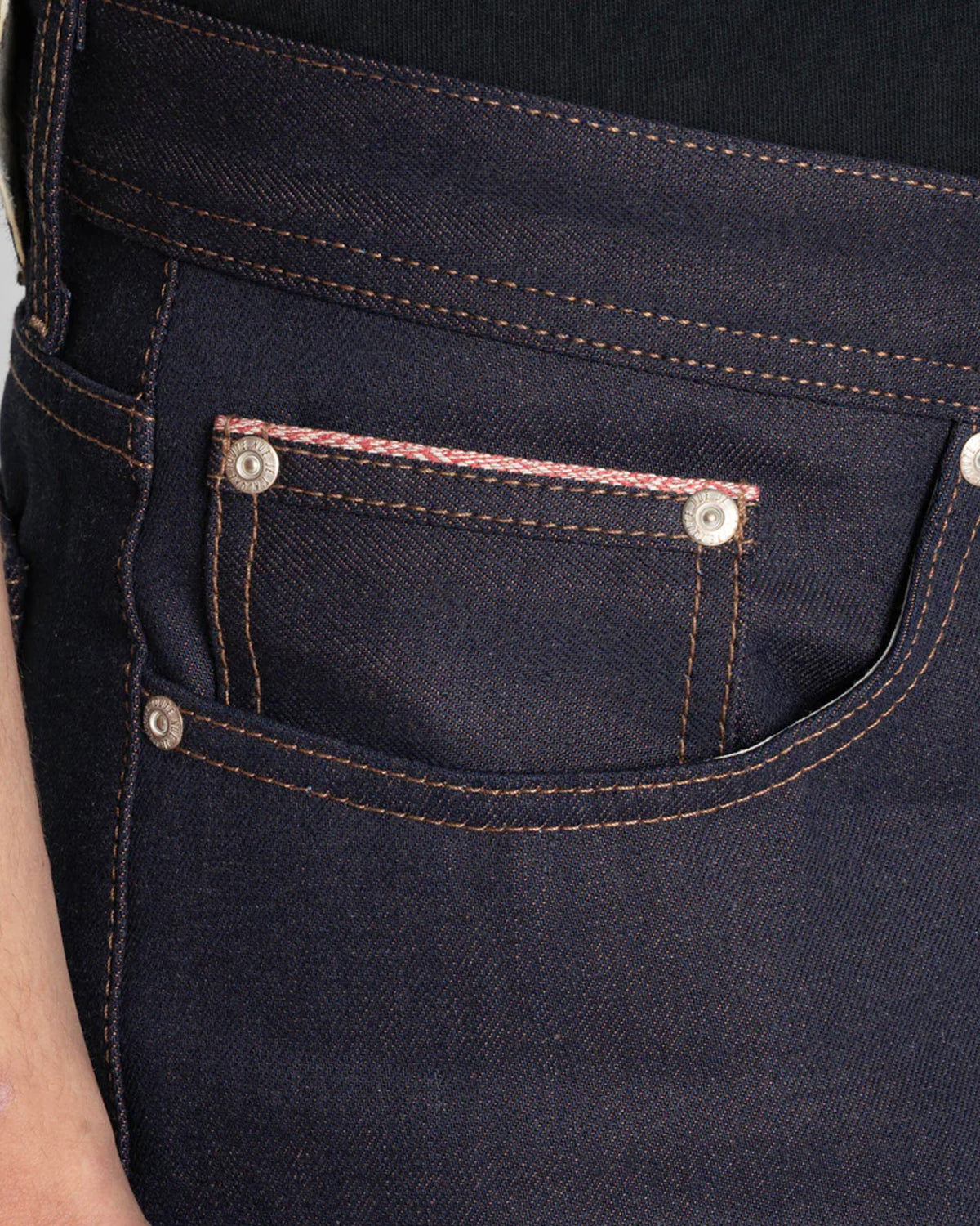Naked & Famous Denim Weird Guy Regular Tapered Mens Jeans - Chocolate Milk Selvedge