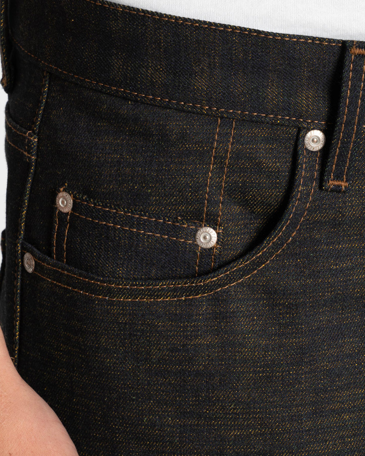 Naked & Famous Denim Easy Guy Relaxed Tapered Mens Jeans - Citrus Kasuri Selvedge | Naked & Famous Denim Jeans | JEANSTORE
