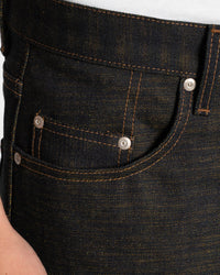 Naked & Famous Denim Easy Guy Relaxed Tapered Mens Jeans - Citrus Kasuri Selvedge | Naked & Famous Denim Jeans | JEANSTORE