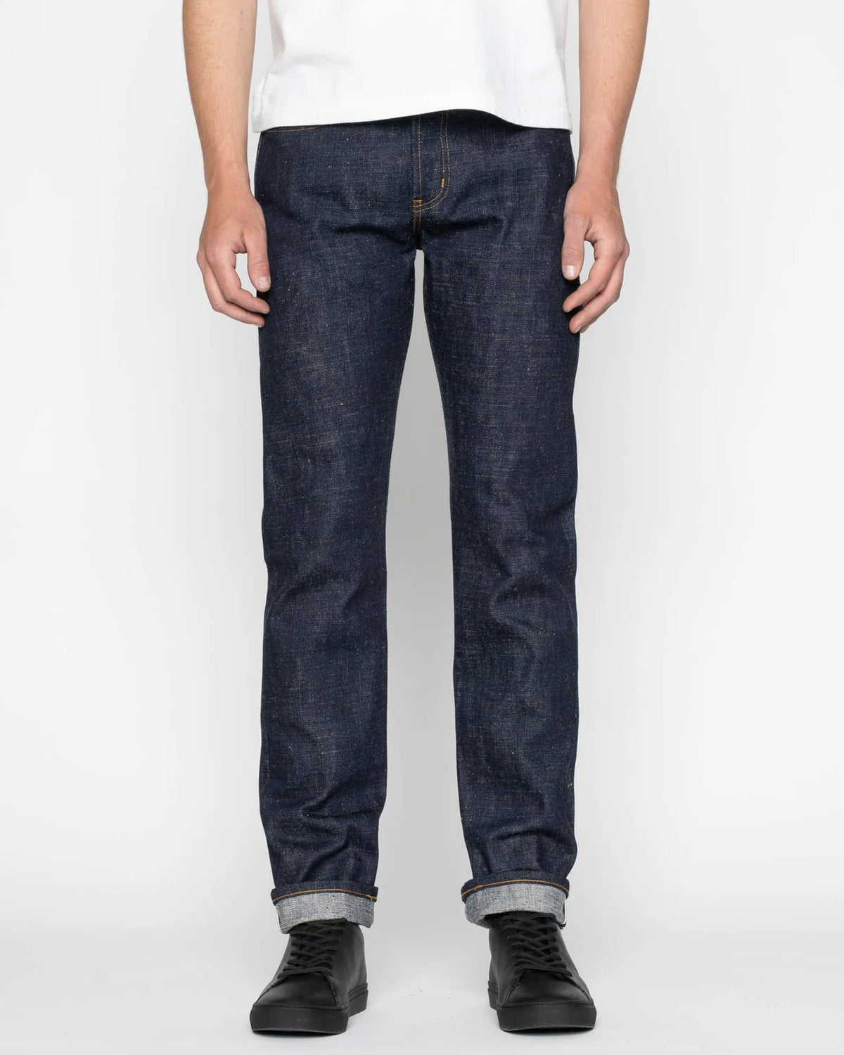 Naked & Famous Denim Weird Guy Regular Tapered Mens Jeans - Brawler Selvedge