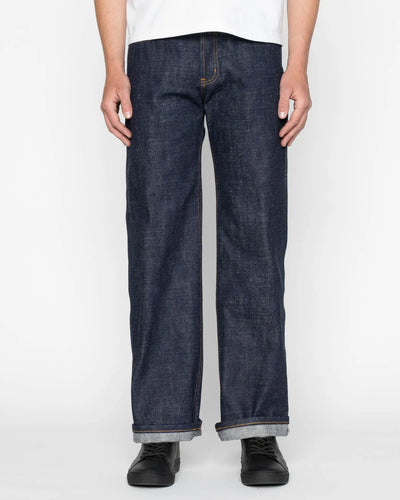 Naked & Famous Denim Strong Guy Relaxed Straight Mens Jeans - Brawler Selvedge