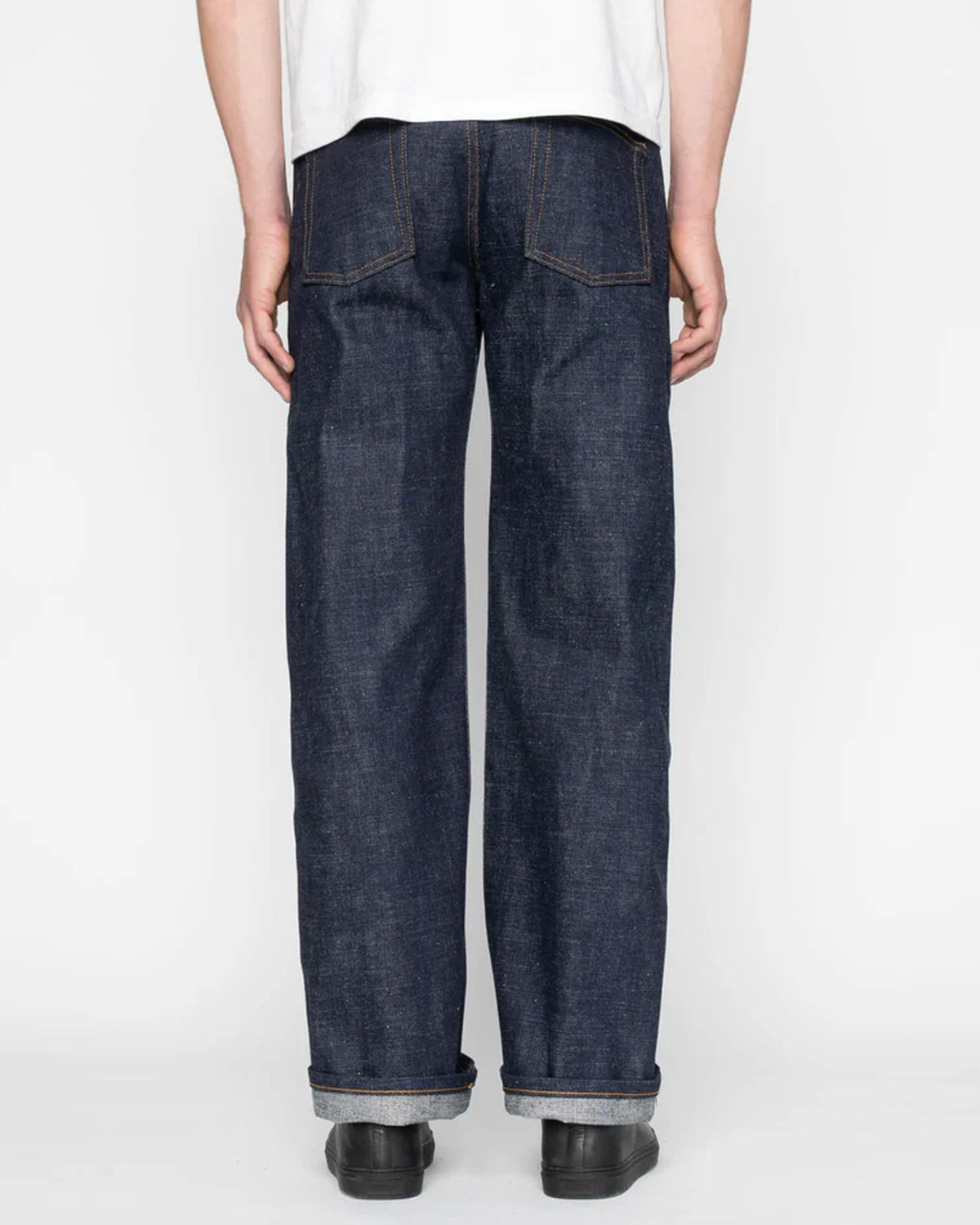 Naked & Famous Denim Strong Guy Relaxed Straight Mens Jeans - Brawler Selvedge
