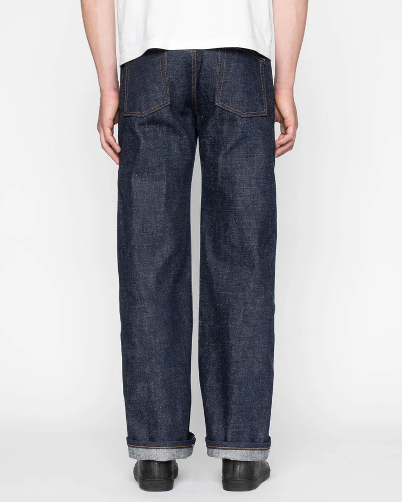 Naked & Famous Denim Strong Guy Relaxed Straight Mens Jeans - Brawler Selvedge