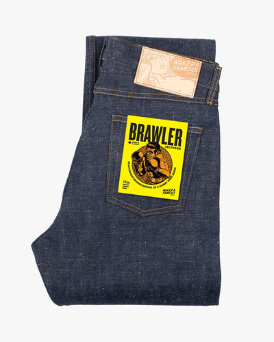 Naked & Famous Denim True Guy Regular Straight Mens Jeans - Brawler Selvedge