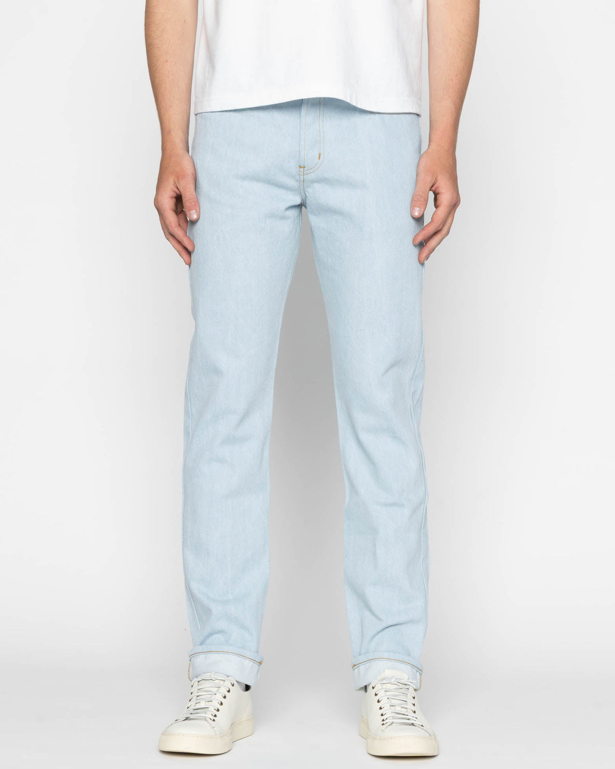 Naked & Famous Denim Weird Guy Regular Tapered Mens Jeans - Secret Agent Denim