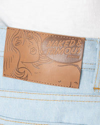 Naked & Famous Denim Weird Guy Regular Tapered Mens Jeans - Secret Agent Denim