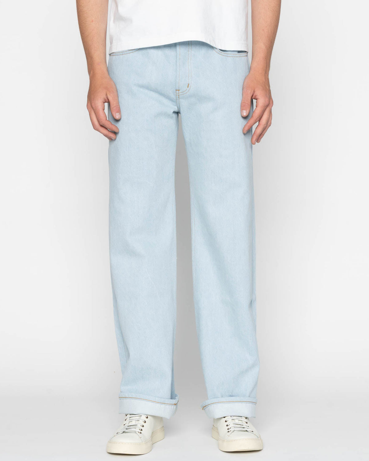 Naked & Famous Denim Strong Guy Relaxed Straight Mens Jeans - Secret Agent Denim | Naked & Famous Denim Jeans | JEANSTORE