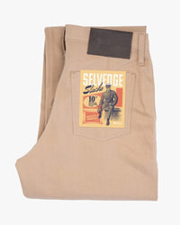 Naked & Famous Denim Pleated Trouser - Selvedge Slacks Beige | Naked & Famous Denim Chinos & Trousers | JEANSTORE