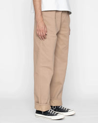 Naked & Famous Denim Pleated Trouser - Selvedge Slacks Beige | Naked & Famous Denim Chinos & Trousers | JEANSTORE