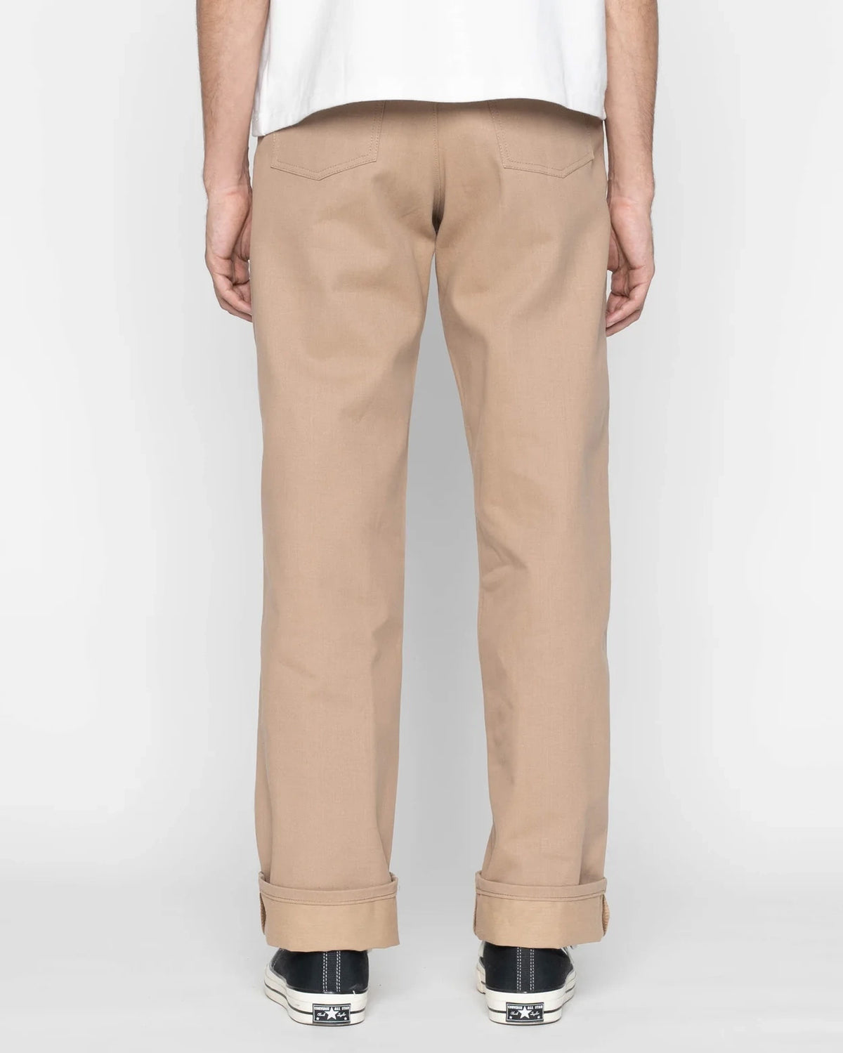 Naked & Famous Denim Pleated Trouser - Selvedge Slacks Beige | Naked & Famous Denim Chinos & Trousers | JEANSTORE