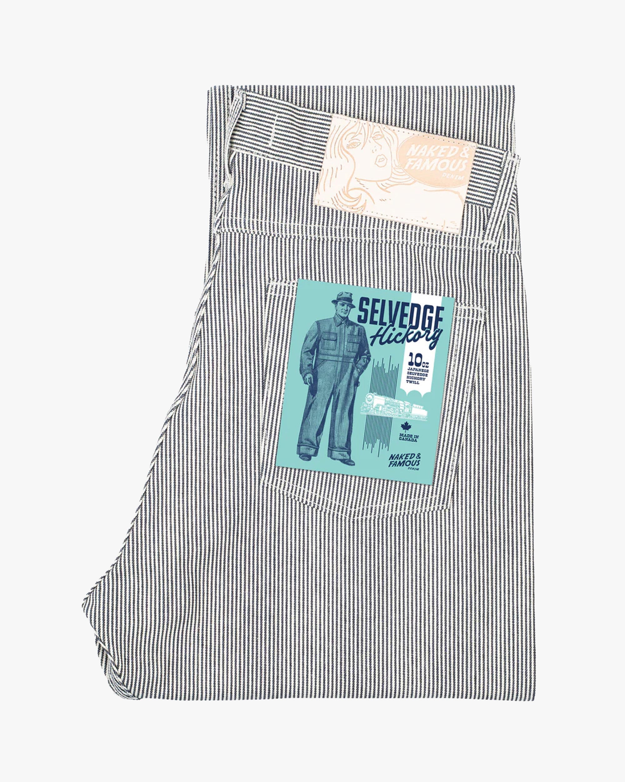 Naked & Famous Denim True Guy Regular Straight Mens Jeans - Hickory Selvedge