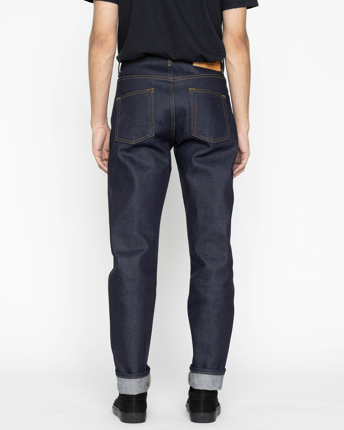 Naked & Famous Denim Easy Guy Relaxed Tapered Mens Jeans - Elephant 2 Reborn
