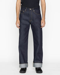 Naked & Famous Denim Strong Guy Relaxed Straight Mens Jeans - Elephant 2 Reborn