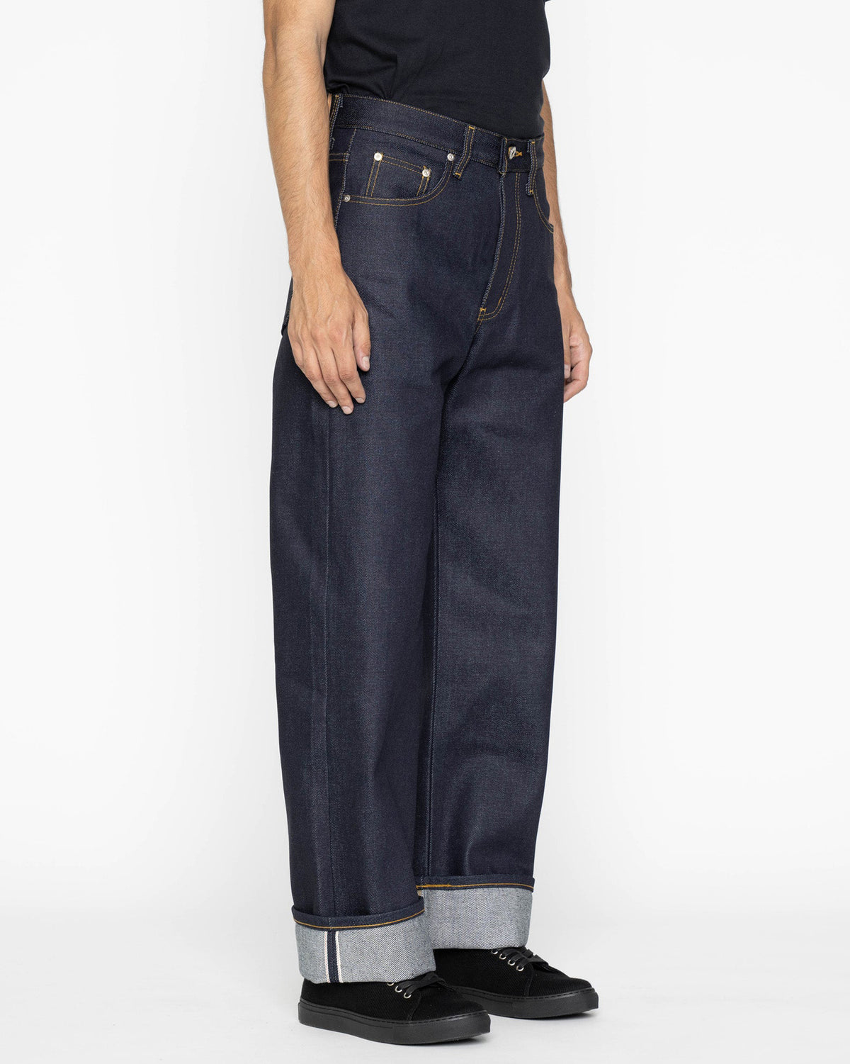 Naked & Famous Denim Strong Guy Relaxed Straight Mens Jeans - Elephant 2 Reborn | Naked & Famous Denim Jeans | Jeanstore