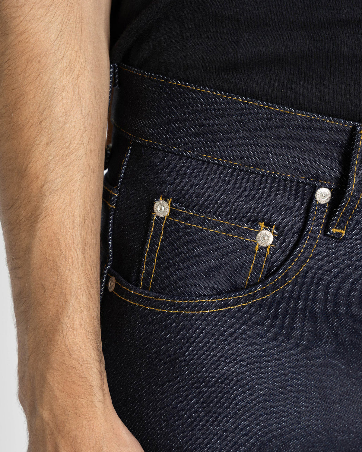 Naked & Famous Denim Strong Guy Relaxed Straight Mens Jeans - Elephant 2 Reborn