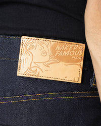 Naked & Famous Denim Strong Guy Relaxed Straight Mens Jeans - Elephant 2 Reborn