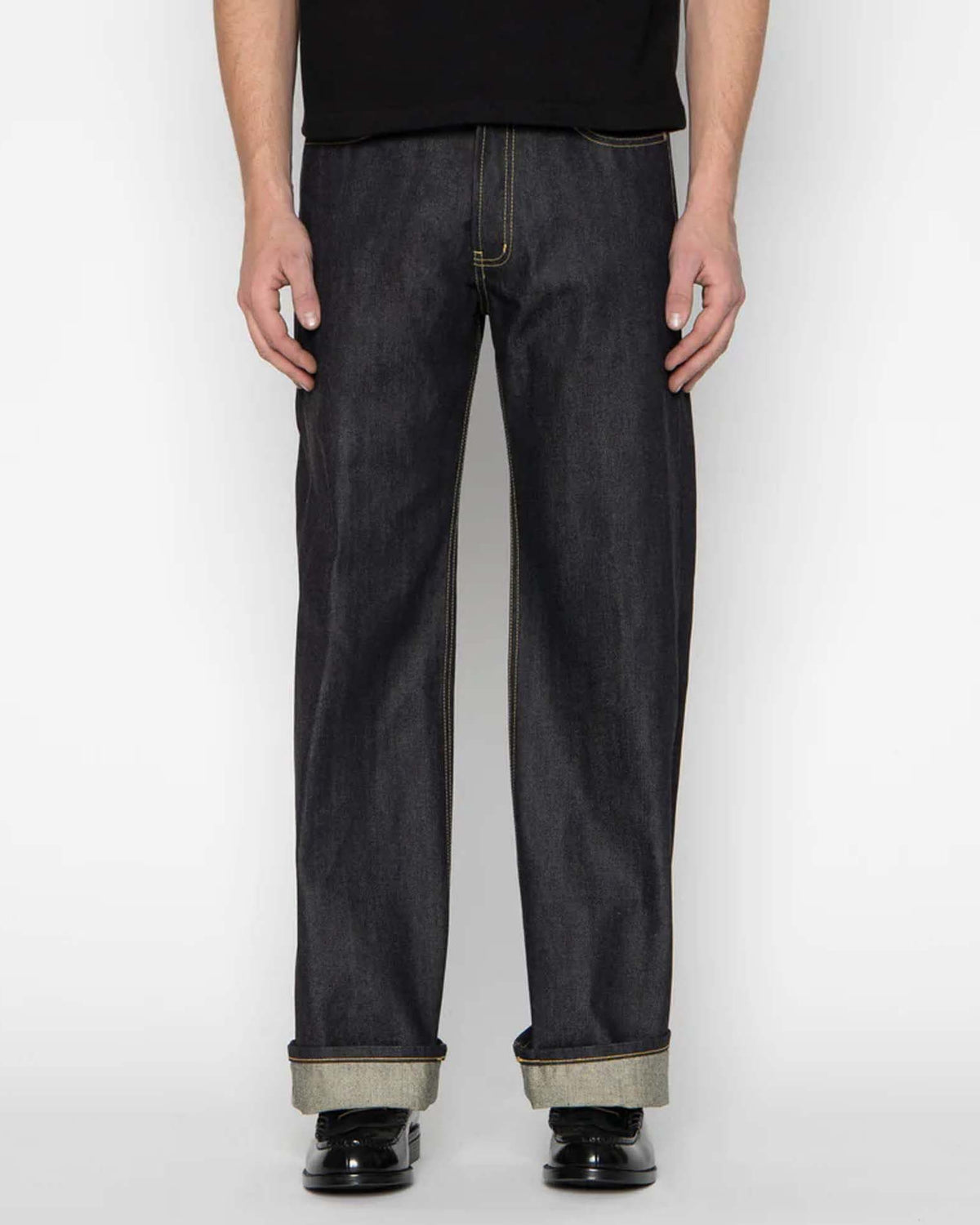 Naked & Famous Denim Strong Guy Relaxed Straight Mens Jeans - Guardian 2 Selvedge