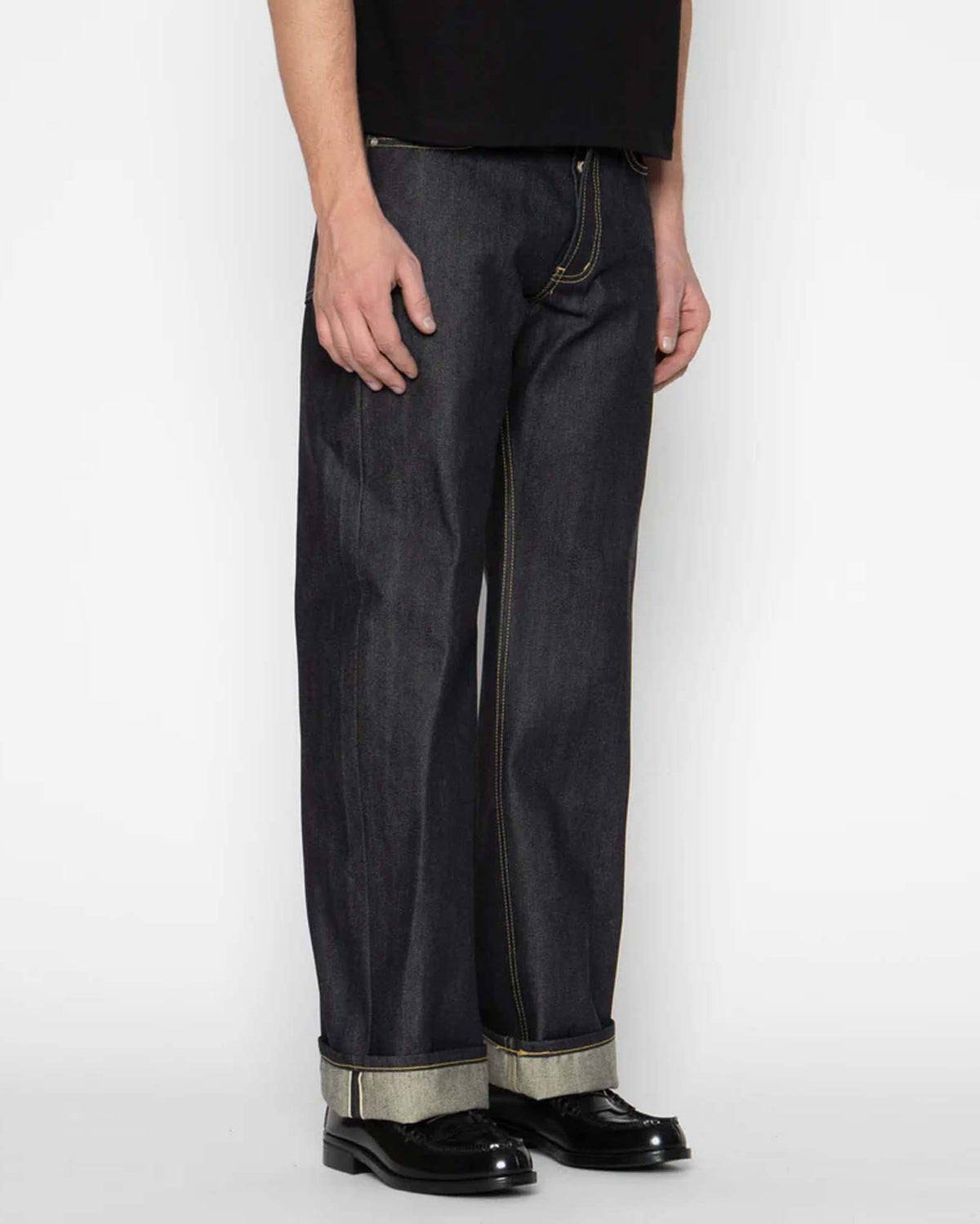 Naked & Famous Denim Strong Guy Relaxed Straight Mens Jeans - Guardian 2 Selvedge