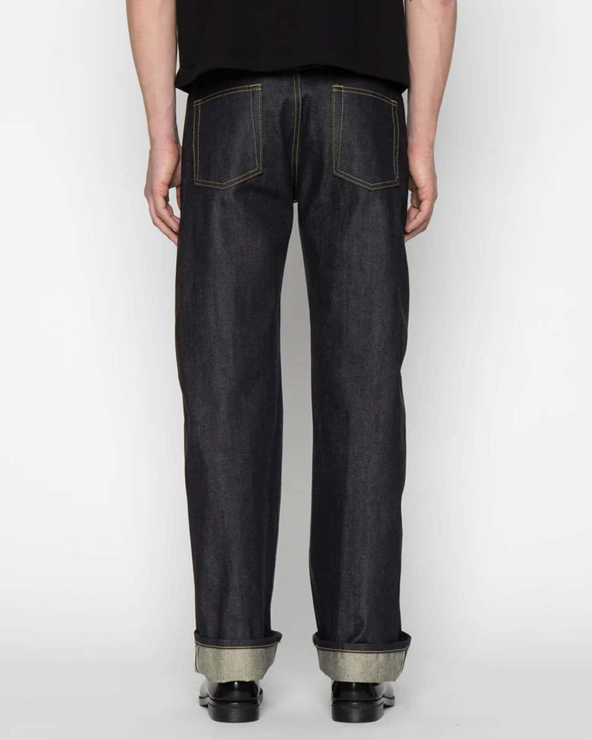 Naked & Famous Denim Strong Guy Relaxed Straight Mens Jeans - Guardian 2 Selvedge