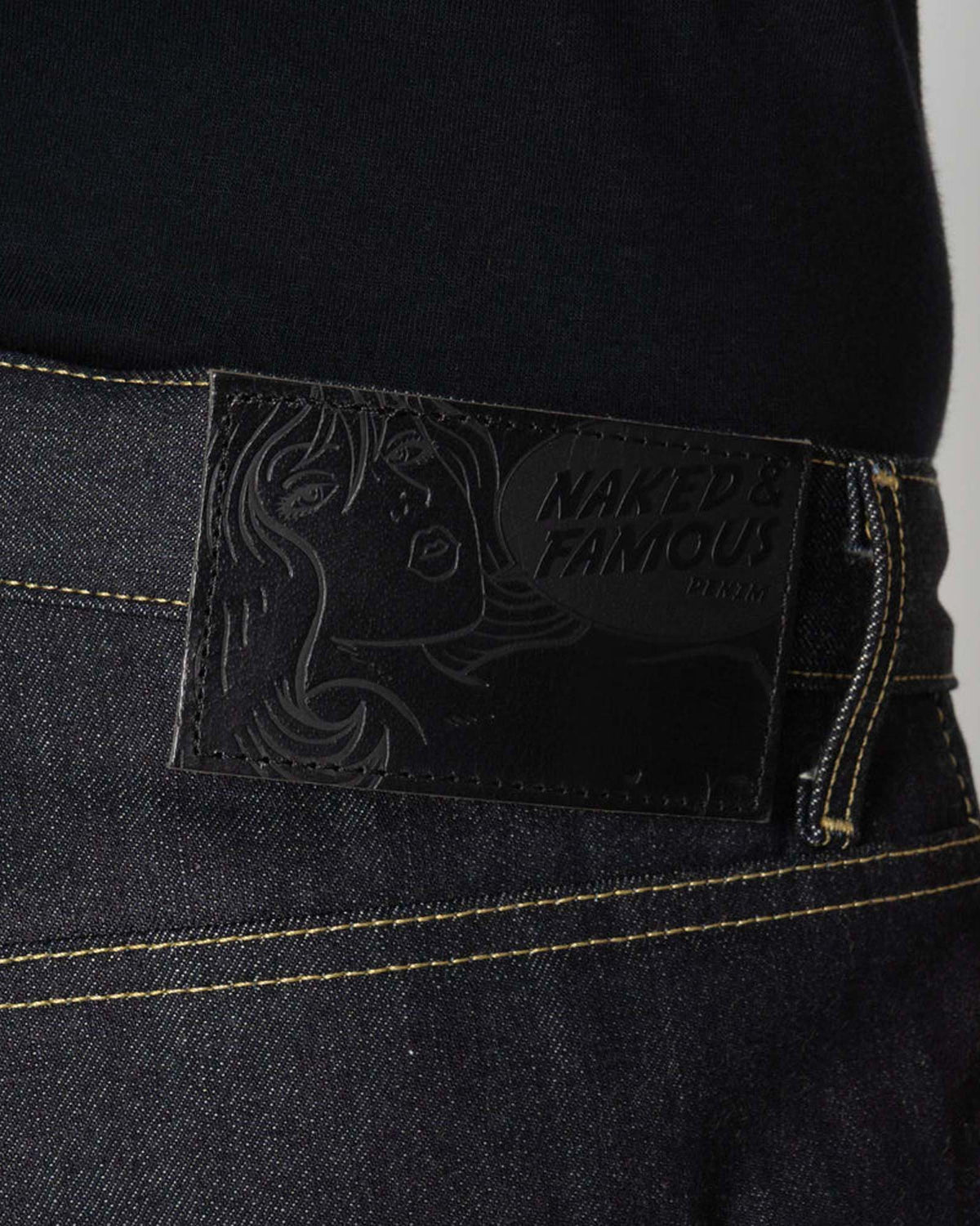 Naked & Famous Denim Strong Guy Relaxed Straight Mens Jeans - Guardian 2 Selvedge