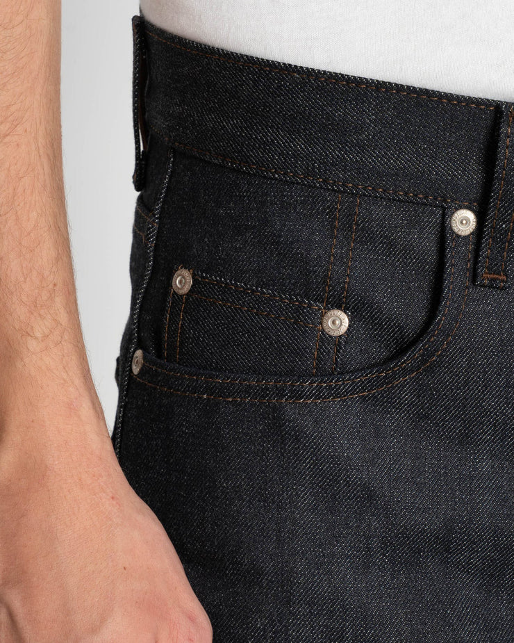 Naked & Famous Denim Strong Guy Relaxed Straight Mens Jeans - Blue Grass Selvedge