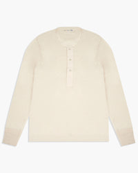 Merz b. Schwanen 102 5.5oz Loopwheeled Henley - Nature | Merz b. Schwanen T Shirts | JEANSTORE